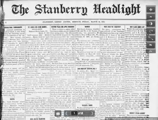 Sale of Stanberry Headlight